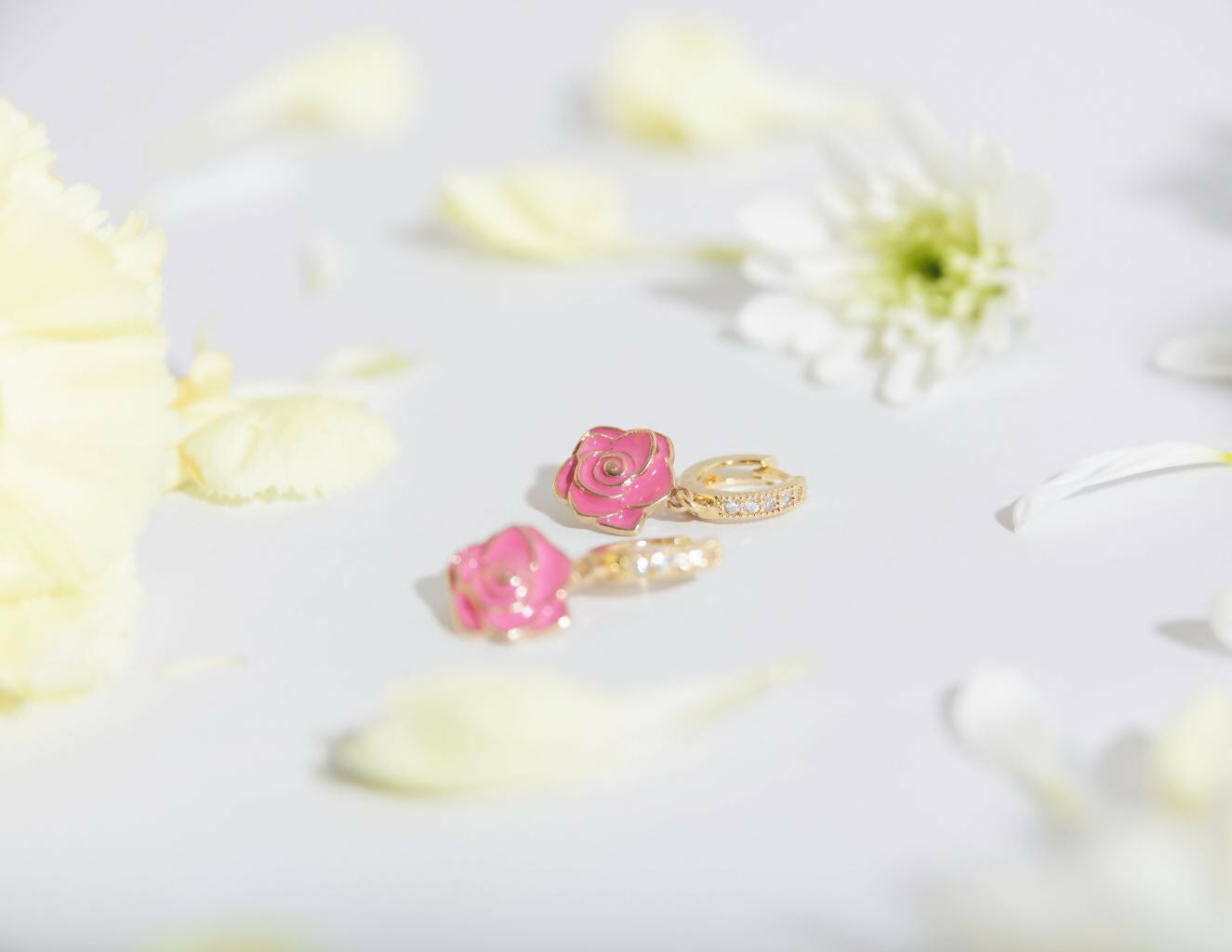 WPJ - X100-200 Floral Huggies Earring