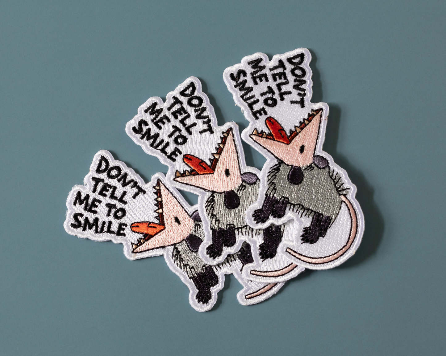 Spl p008 Don't tell me to smile Patch