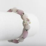 WPJ - X200-0101 - Floral Quartz Stretch Bracelet