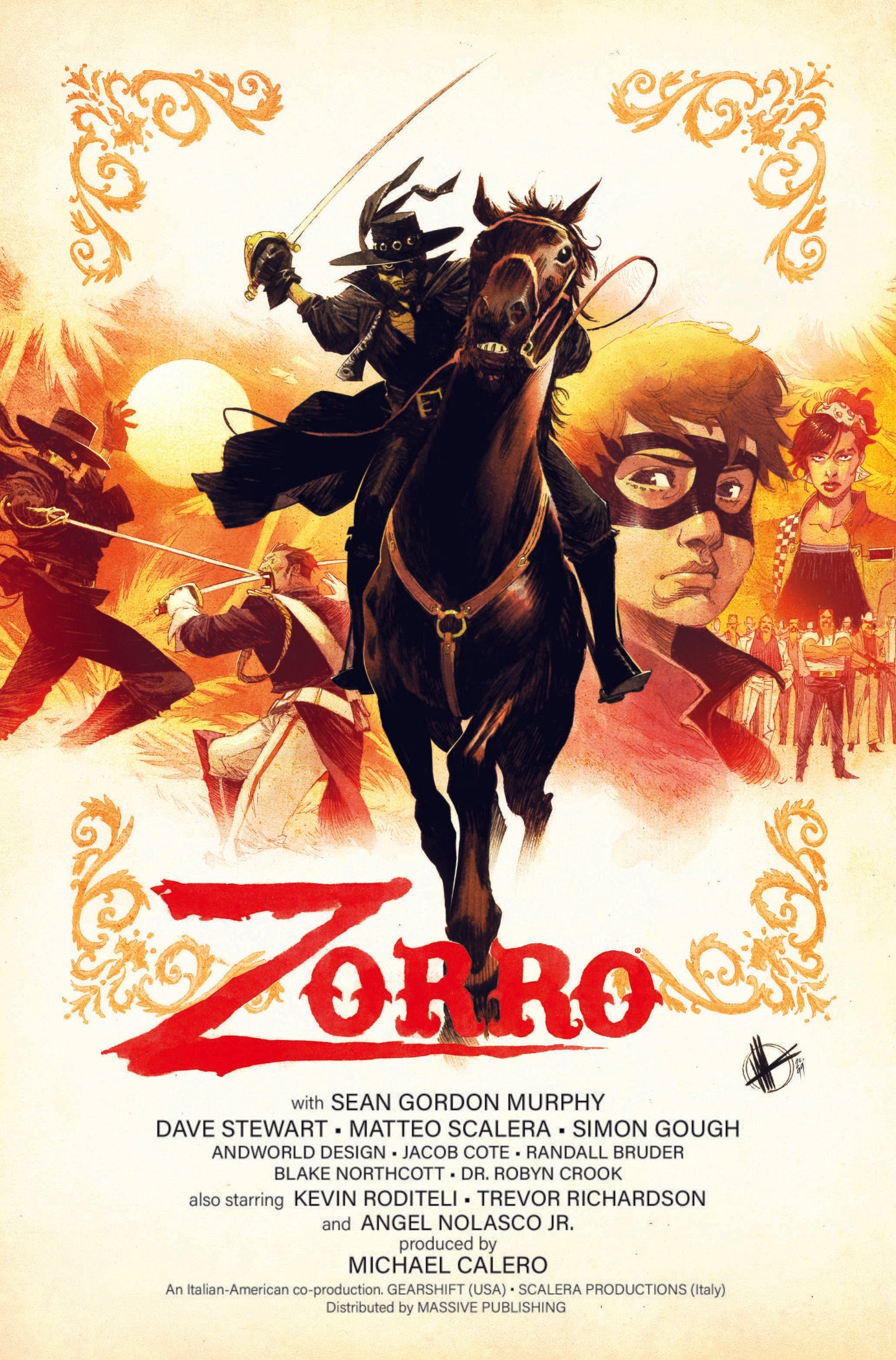 ZORRO MAN OF THE DEAD #1 (OF 4) CVR C SCALERA MOVIE POSTER H