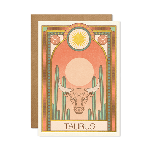cai & jo - Taurus Zodiac Card