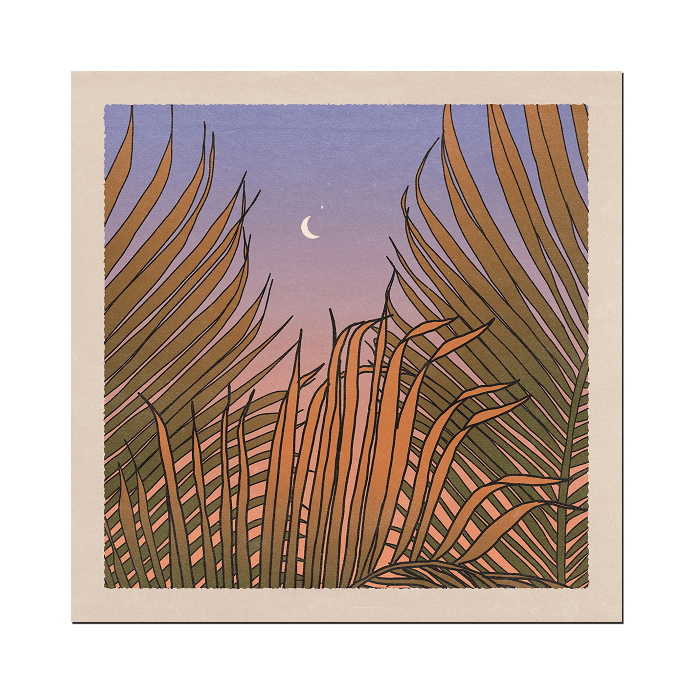 cai & jo - Through the Palms Print