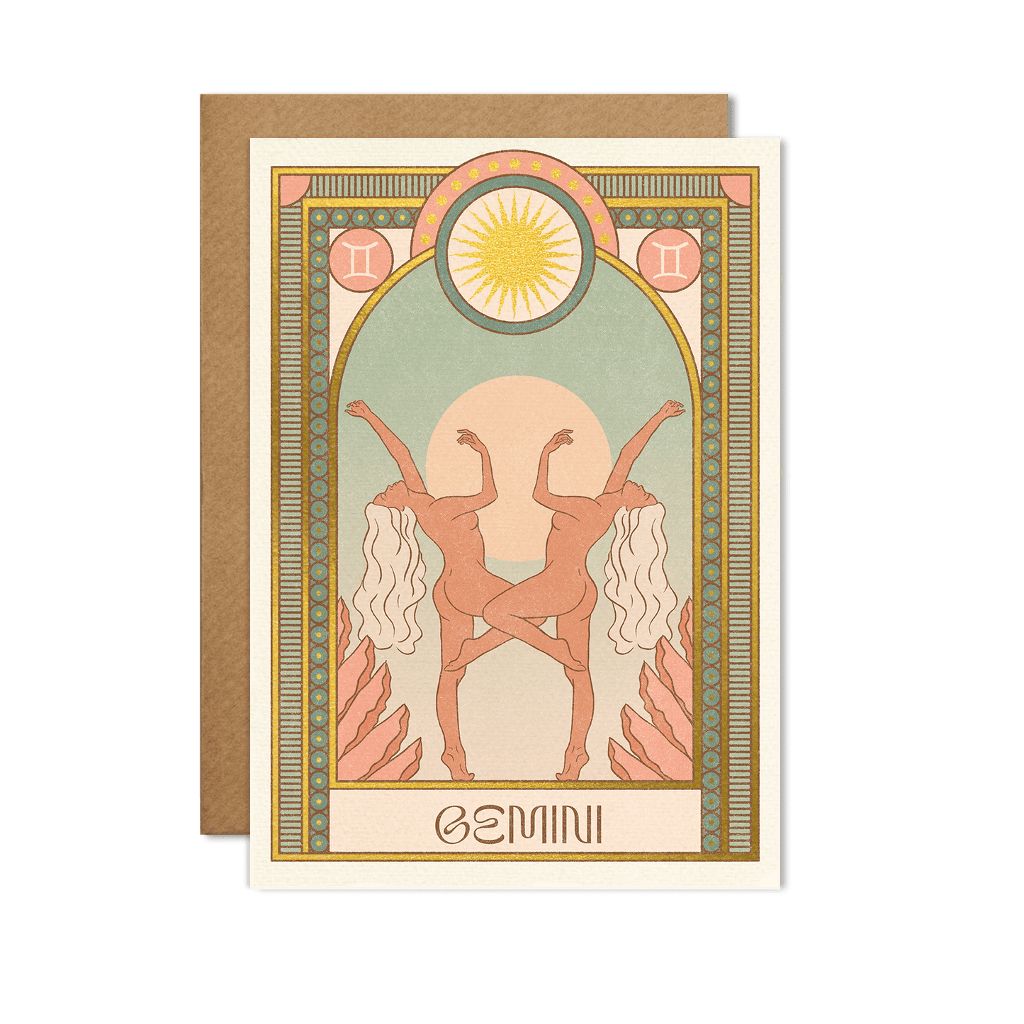 cai & jo - Gemini Zodiac Card