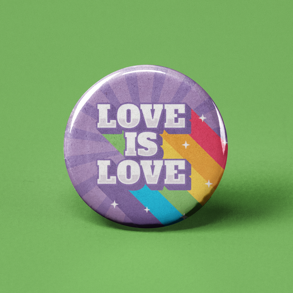 The Pin Pal Club - Love is Love Pinback Button