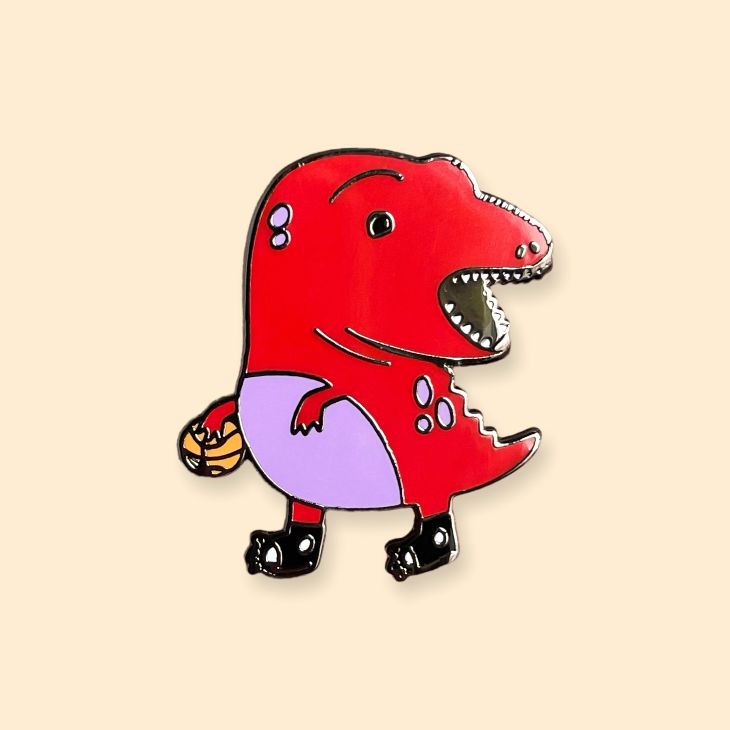 Clumsy Raptor Enamel Pin