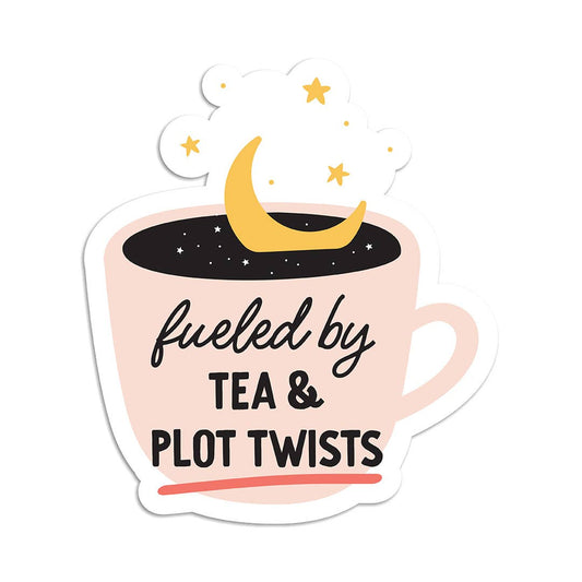 IKIWISI - Tea and plot twists vinyl sticker