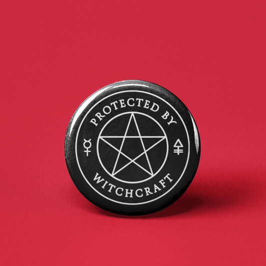 The Pin Pal Club - Protected by Witchcraft Pinback Button