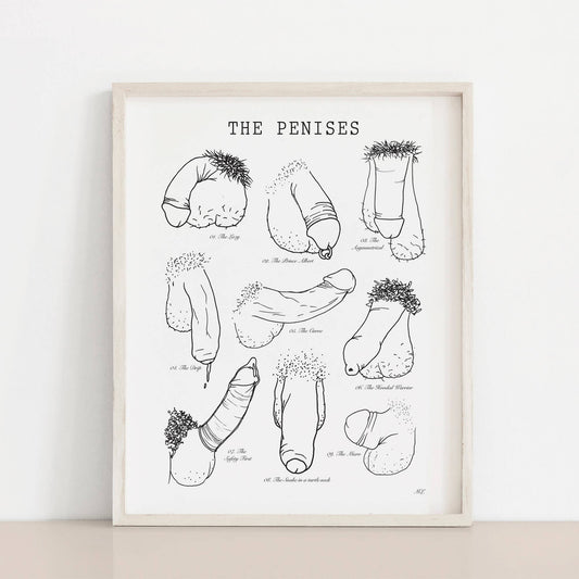 The Penises Art Print - Meli the lover