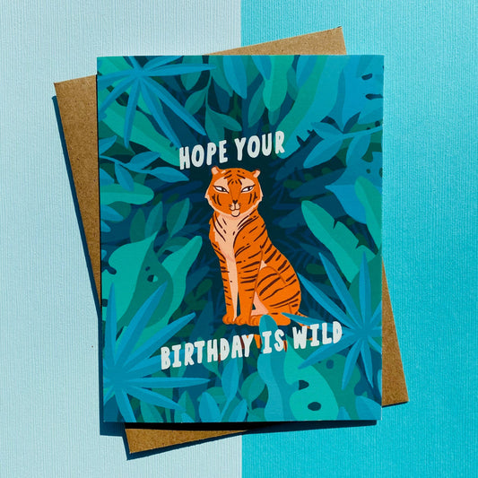 Tiger Birthday Card