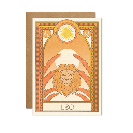 cai & jo - Leo Zodiac Card