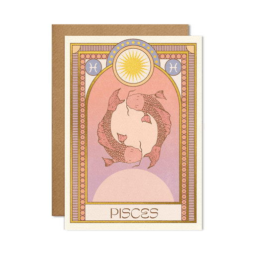 cai & jo - Pisces Zodiac Card