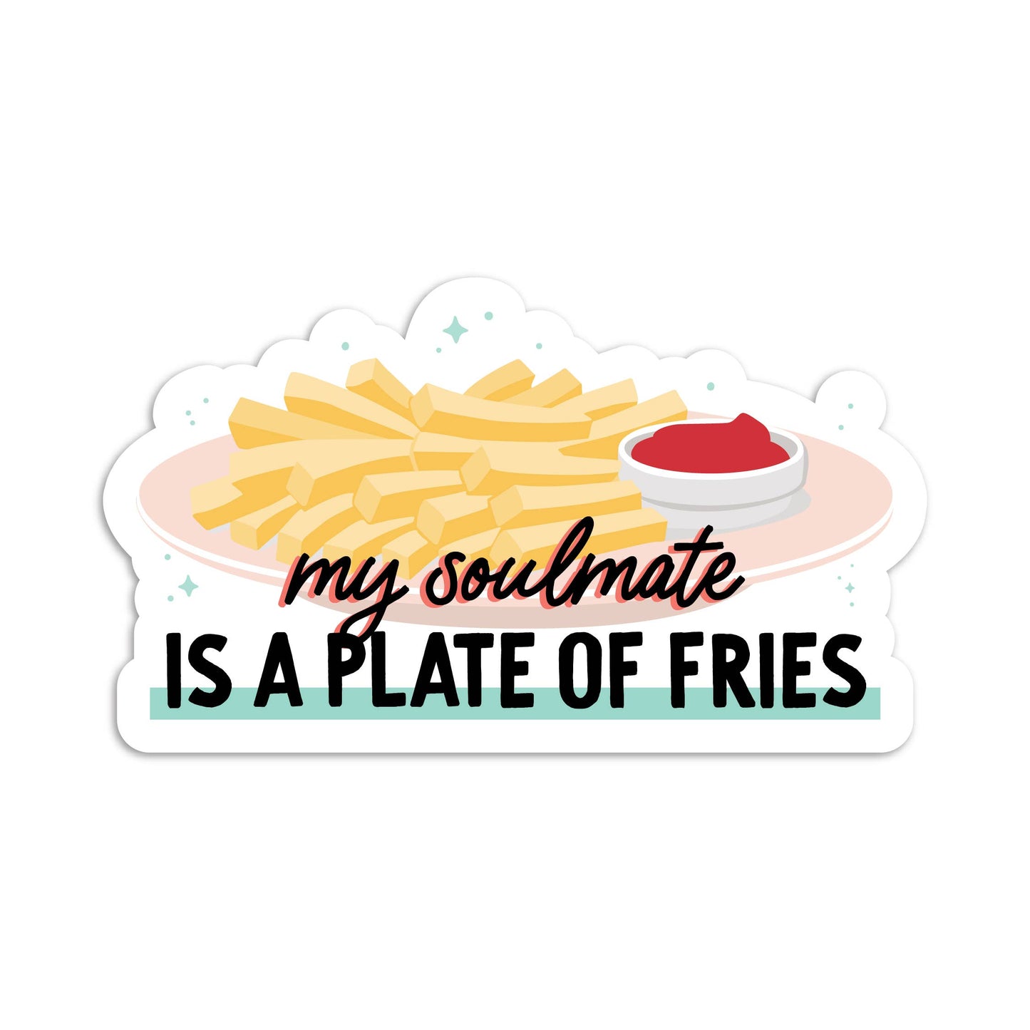 Fries soulmate vinyl sticker