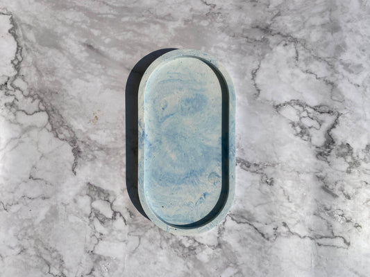 Blue Marble Trinket/Catchall tray