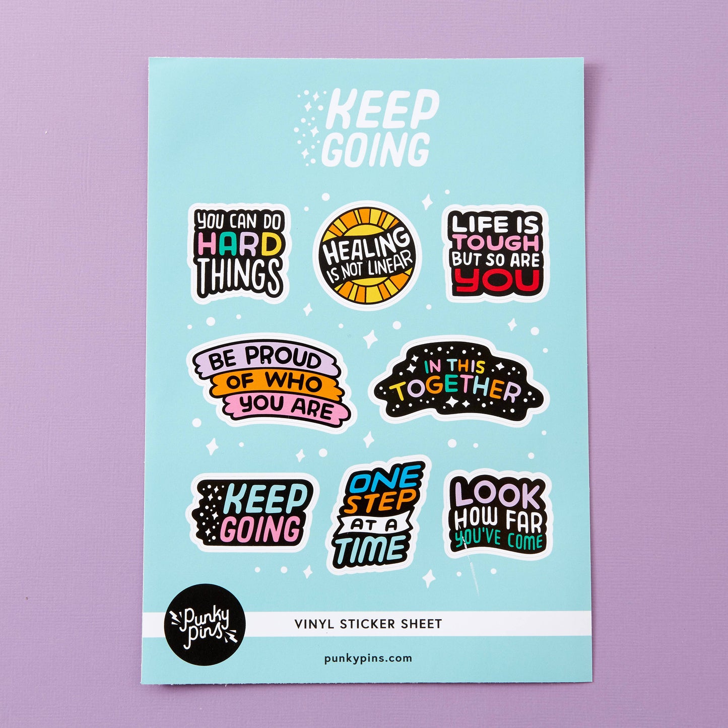 Keep Going Vinyl Sticker Sheet