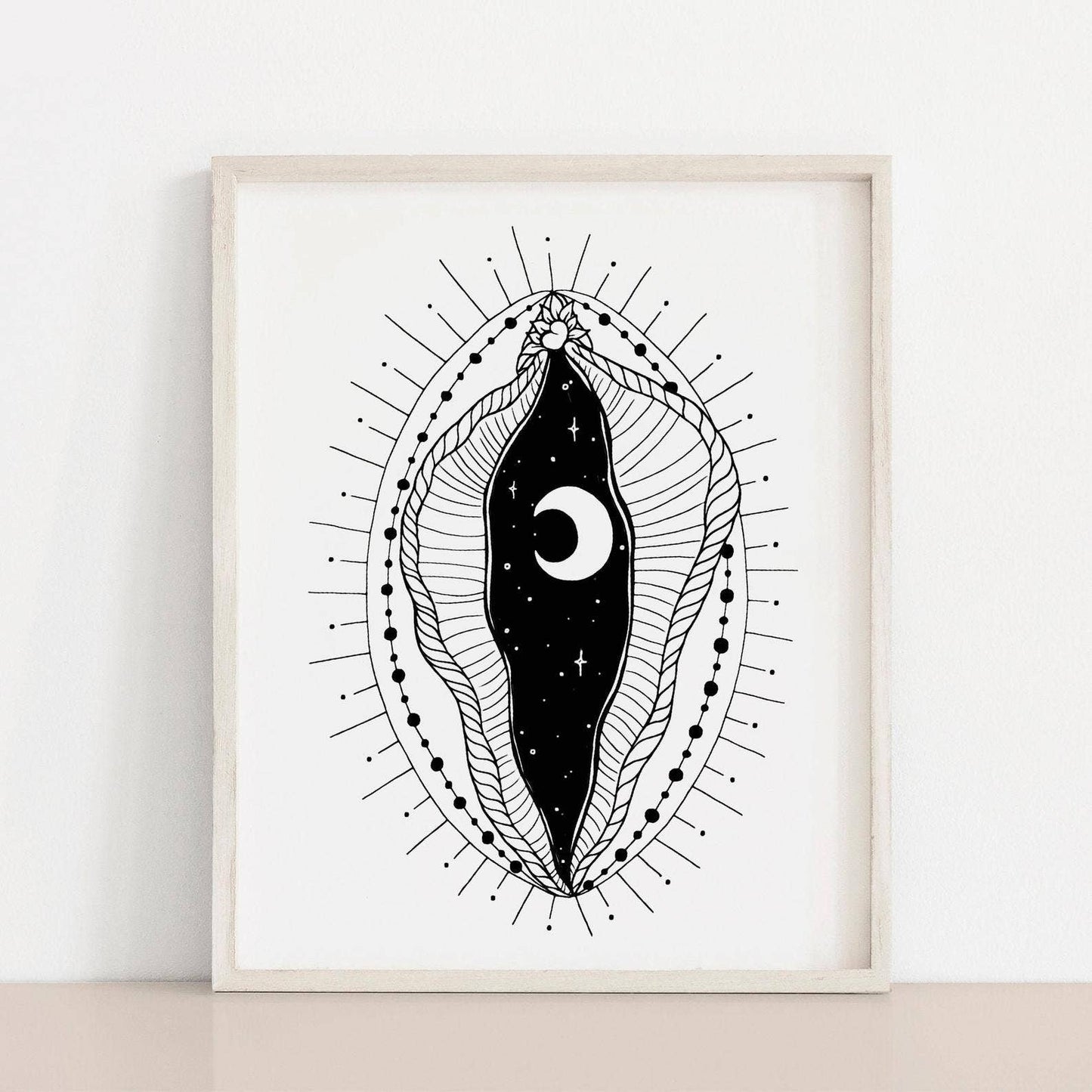 Moonlight vagina Art Print - Meli the lover