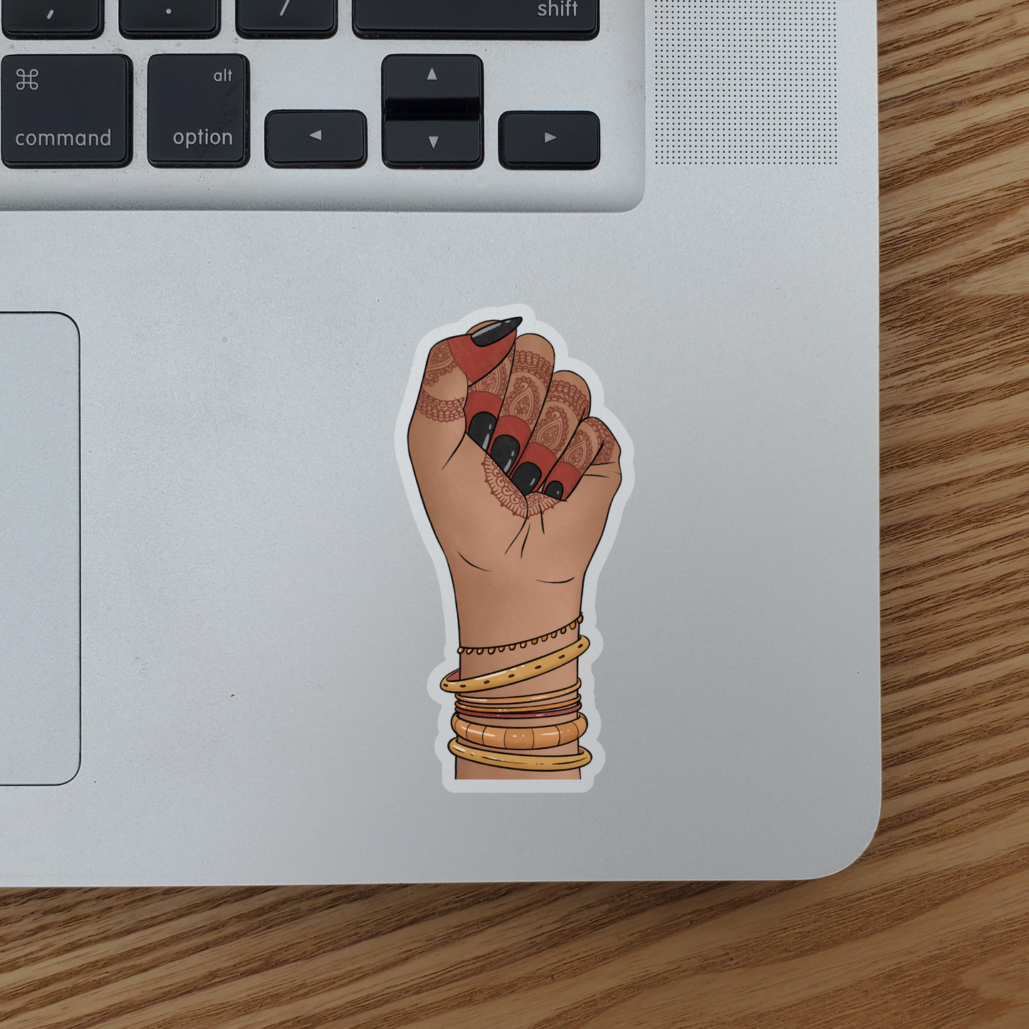 Mehndi (Henna) Fist Vinyl Sticker