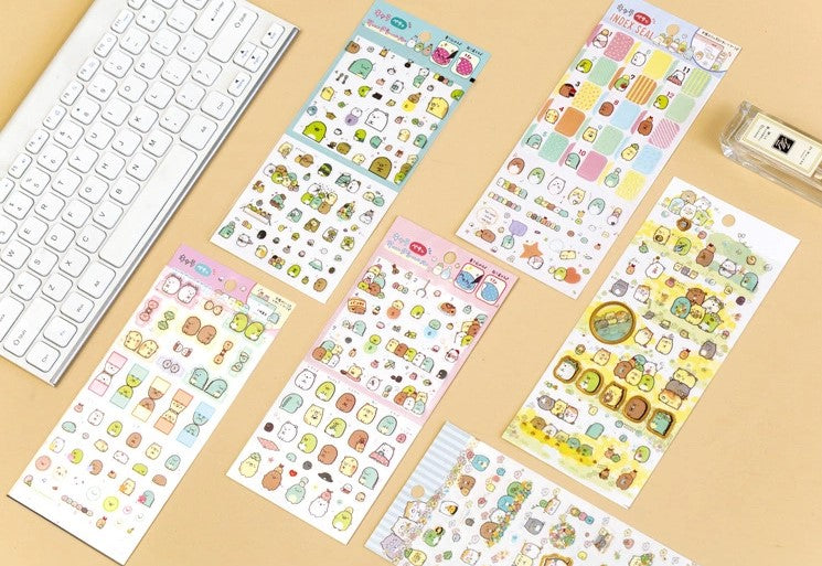 Kawaii Sumikkogurashi sticker sheets