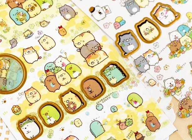 Kawaii Sumikkogurashi sticker sheets