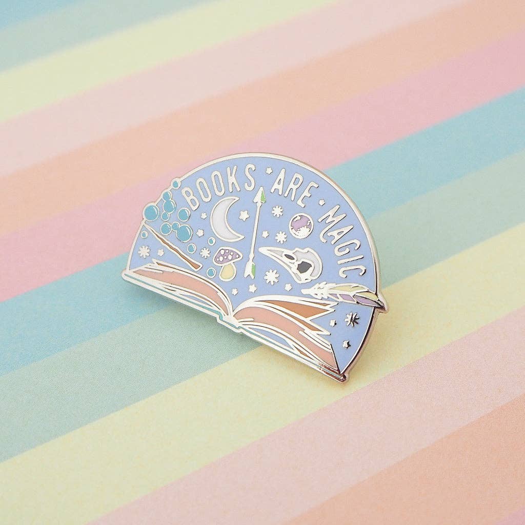 Hand Over Your Fairy Cakes - Books are Magic Enamel Pin