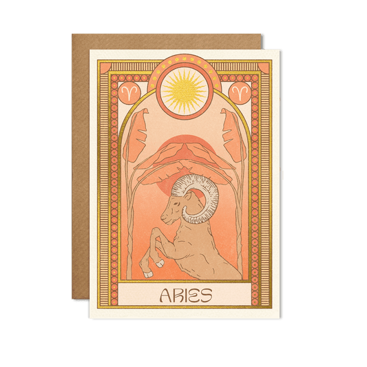 cai & jo - Aries Zodiac Card