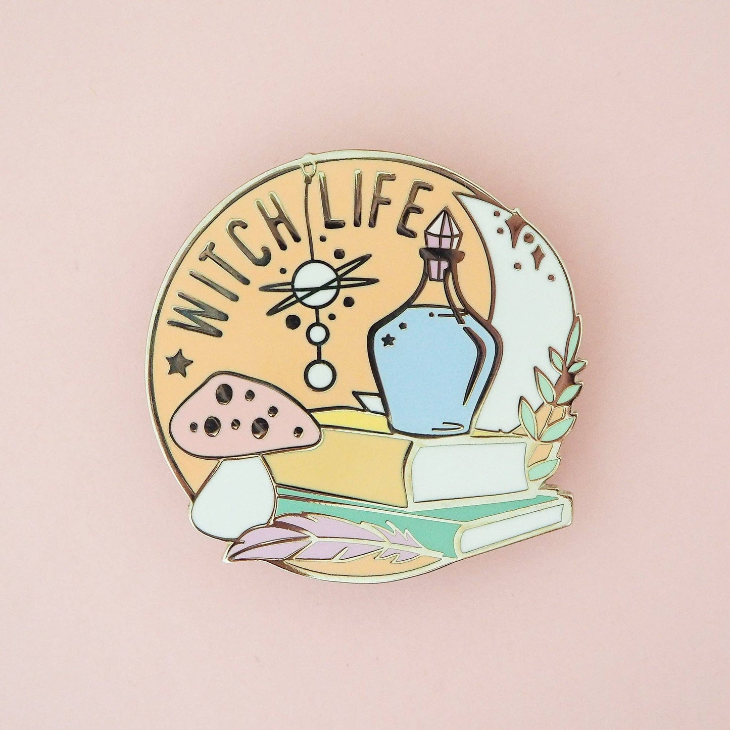 Witch Life Enamel Pin