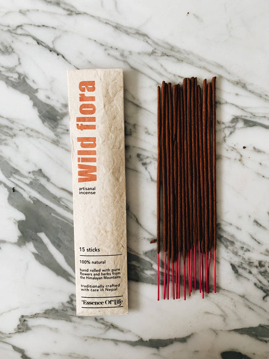 Essence of Life Organics - Handcrafted 100% Natural Artisanal incense, Wild Flora