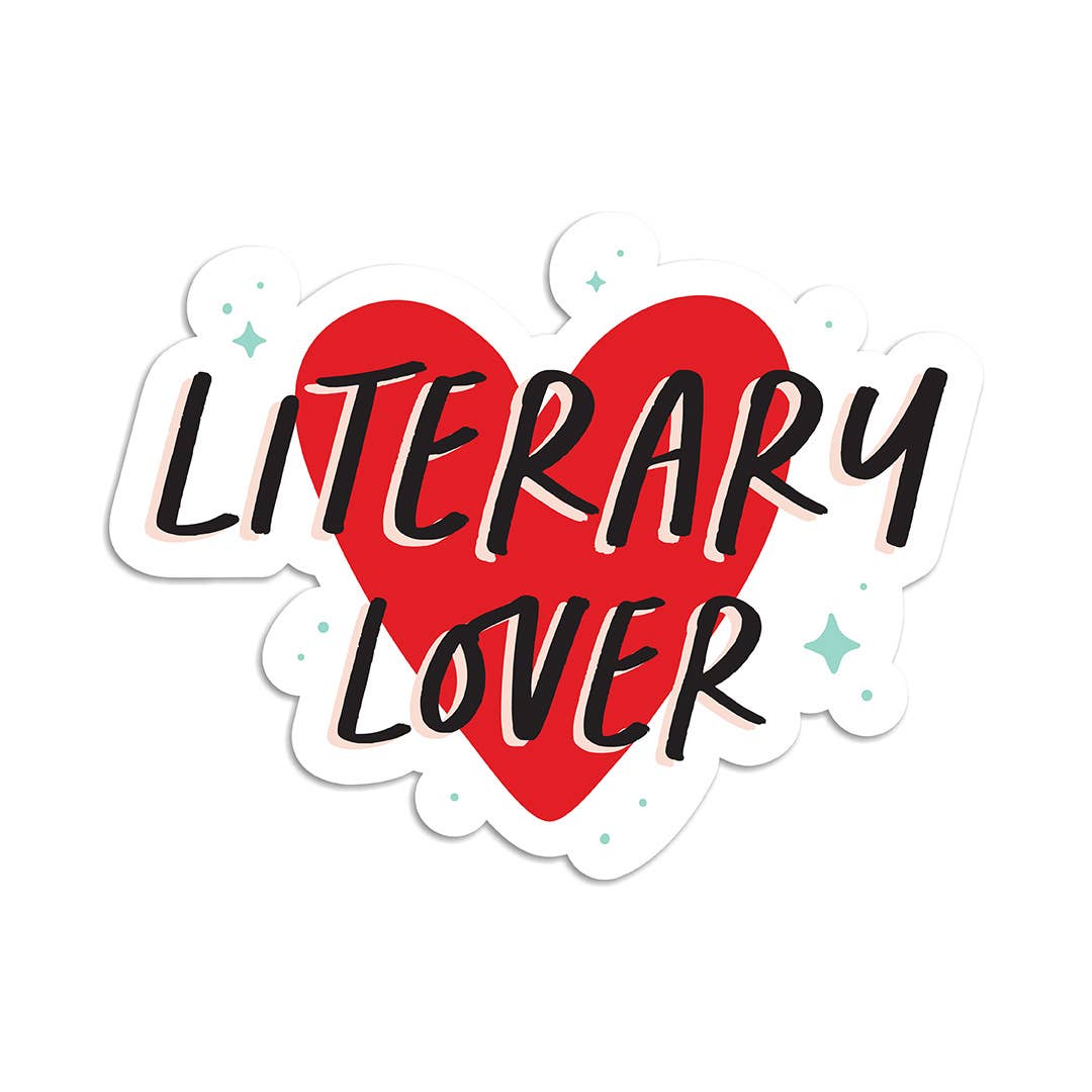 Literary lover vinyl sticker