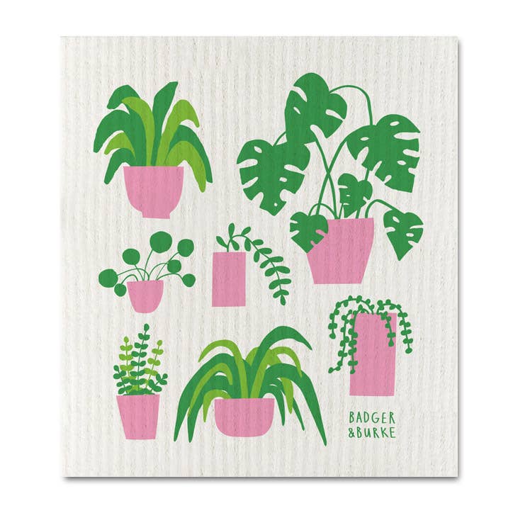 Houseplants Sponge Cloth