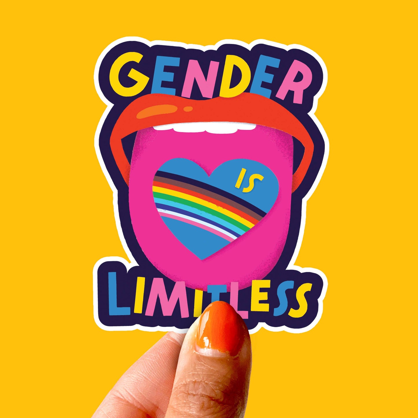 Gender Is Limitless Vinyl Sticker