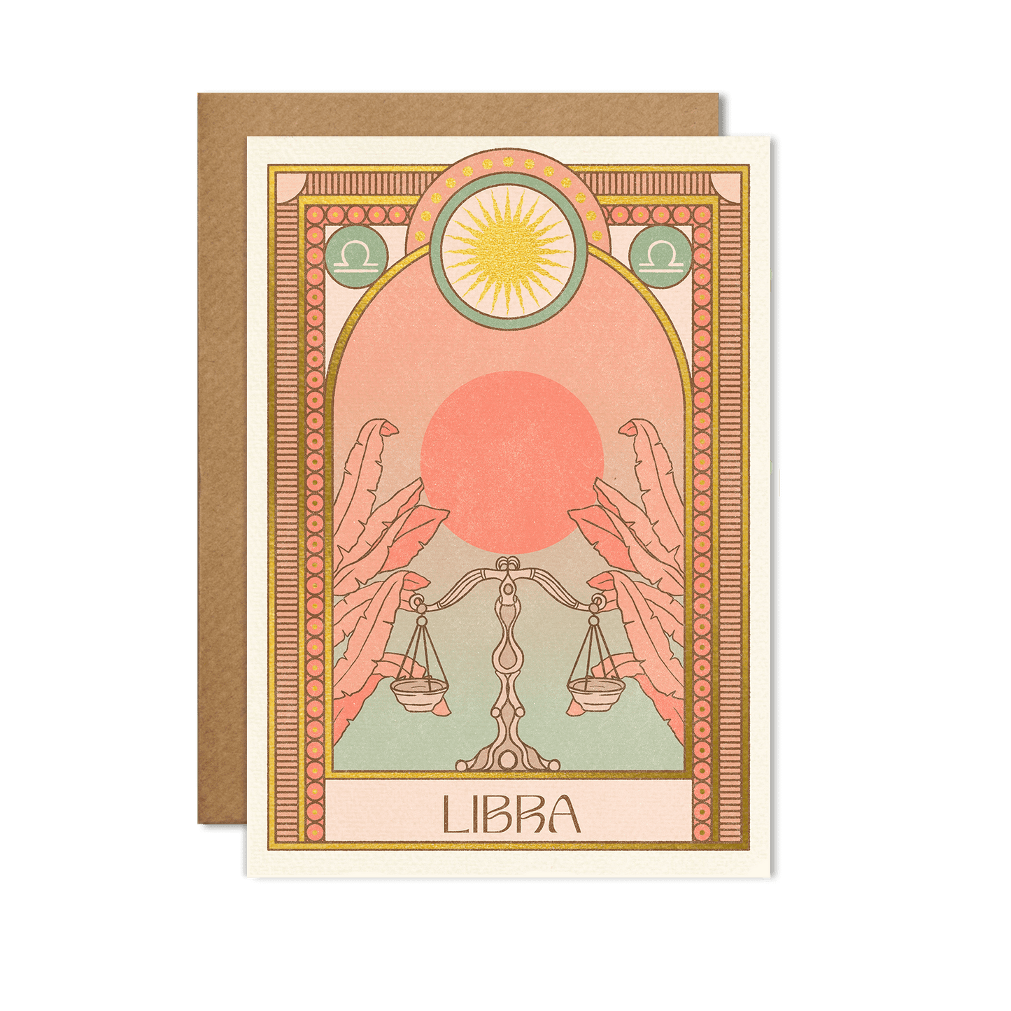 Libra Zodiac Card