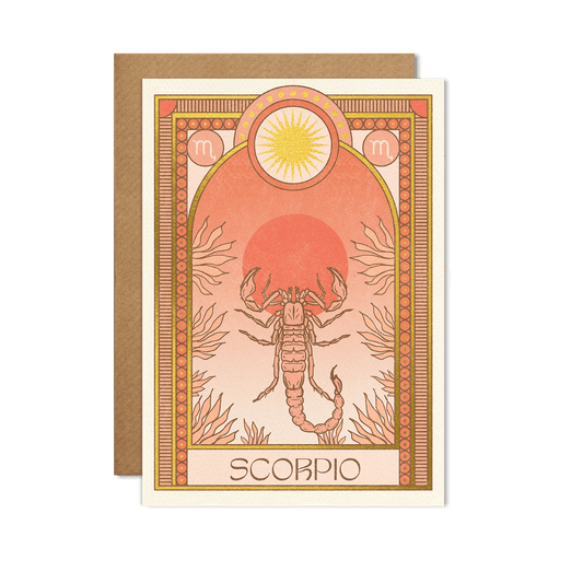 cai & jo - Scorpio Zodiac Card