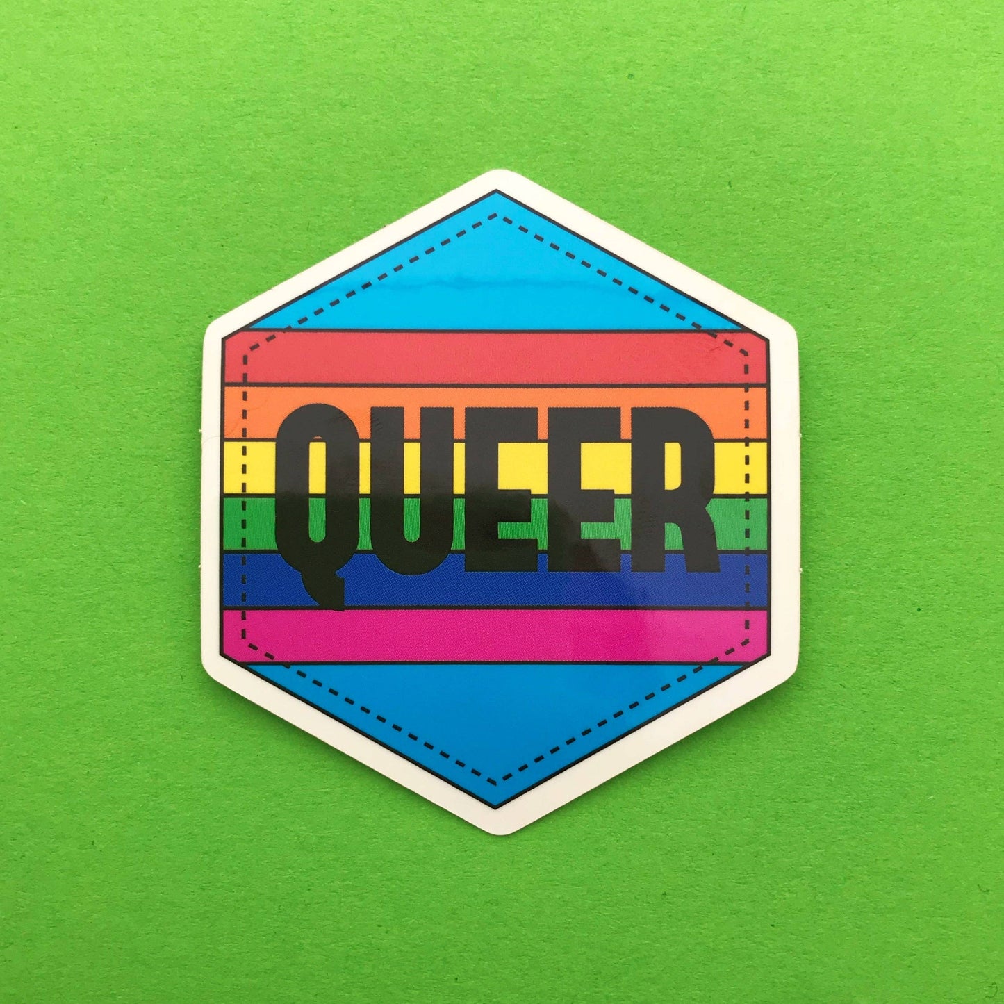Hand Over Your Fairy Cakes - Queer Rainbow Vinyl Sticker