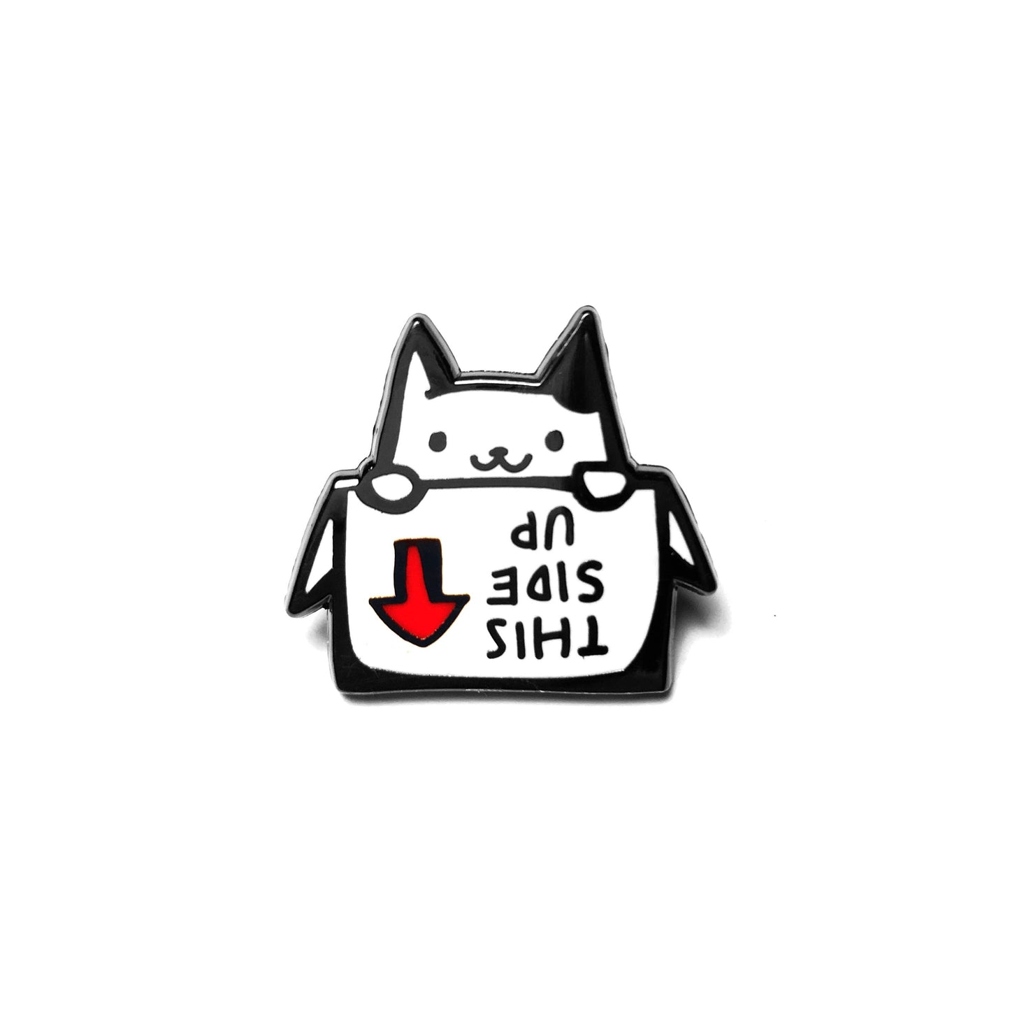 Box Cat Enamel Pin