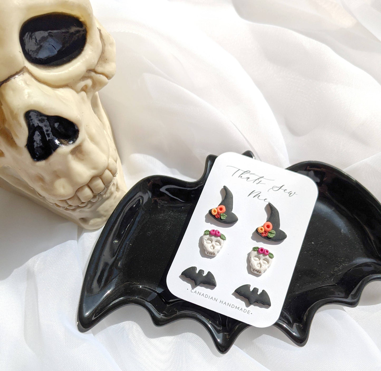 Halloween Theme Stud Pack 2, Polymer Clay Earrings