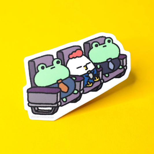Robot Dance Battle - Grumpy Chicken Middle Seat Sticker