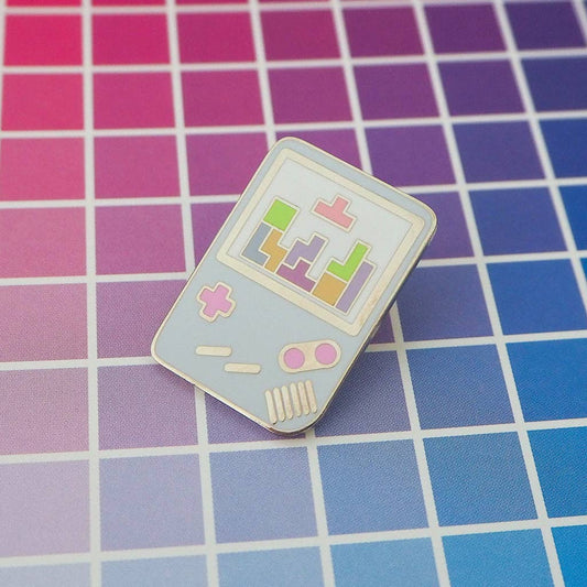 Pastel Gameboy Tetris - Enamel Pin