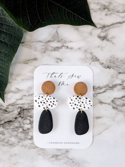 Charlotte Dangle Earring, Clay Statement Earrings