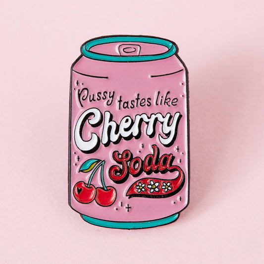 Cherry Soda Enamel Pin