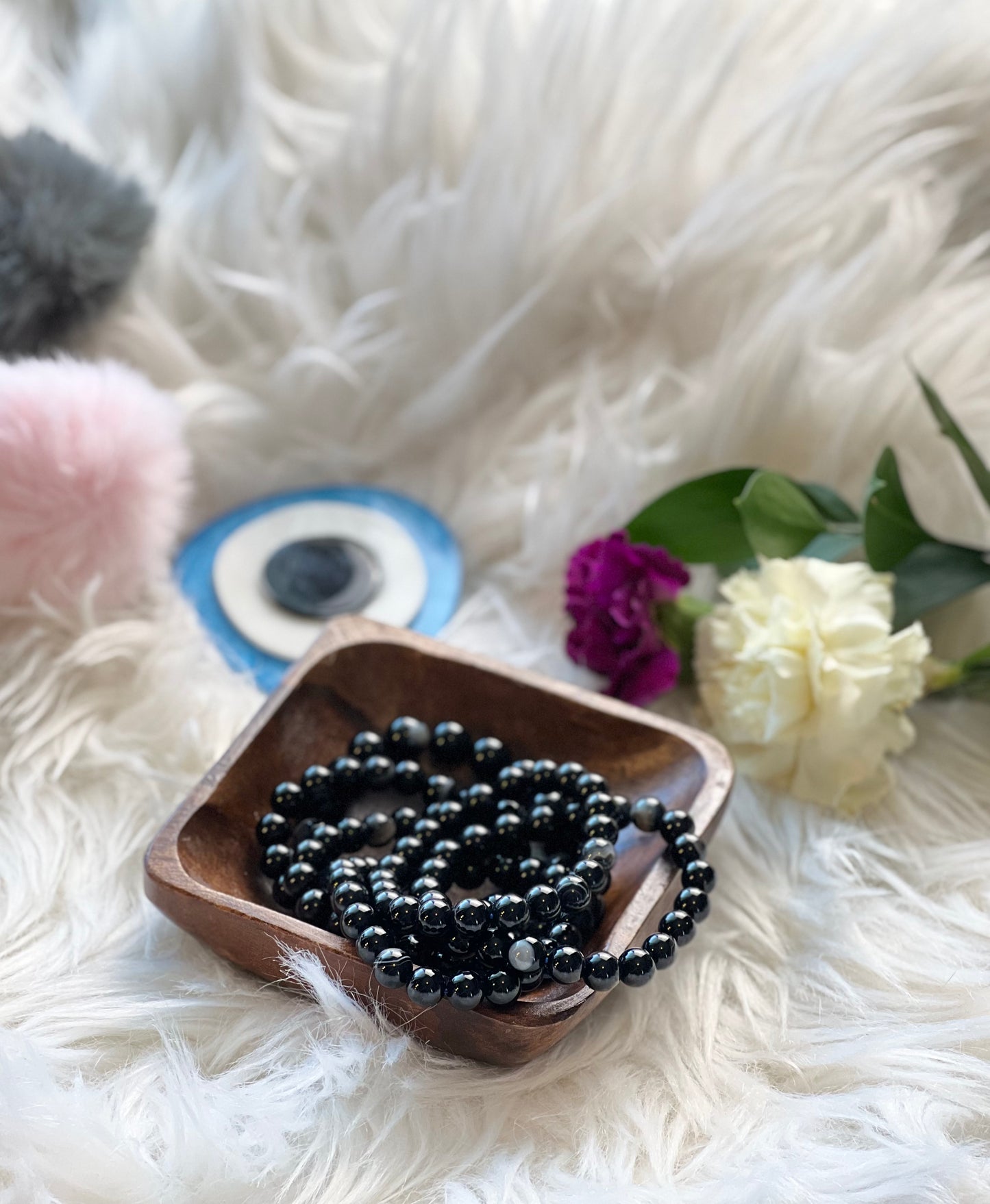 Black agate bracelet