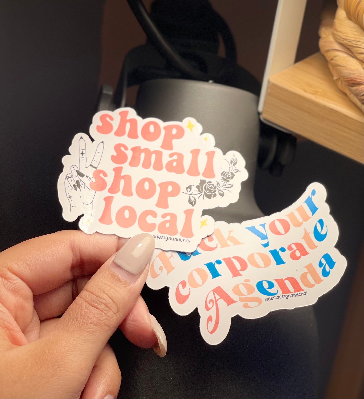 Shop small shop local sticker