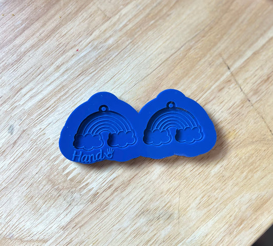 Destash mold - rainbow cloud earring/keychain mold