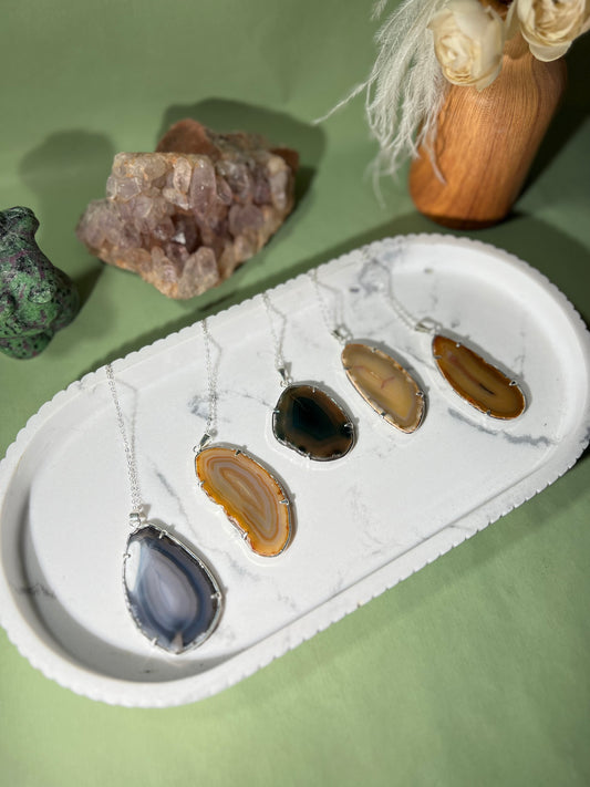 Natural Agate necklaces