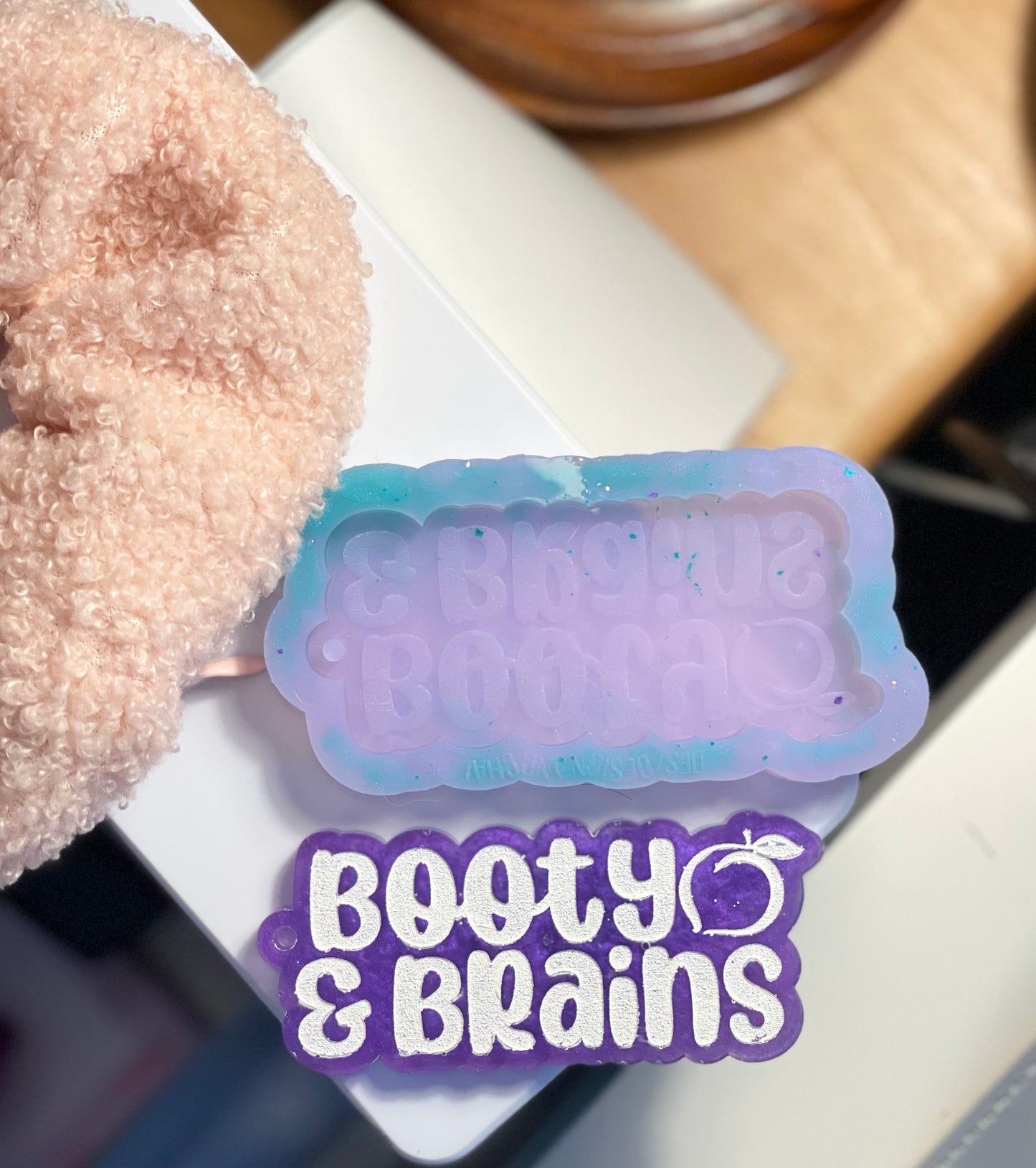 Booty and brains keychains or earrings silicone molds