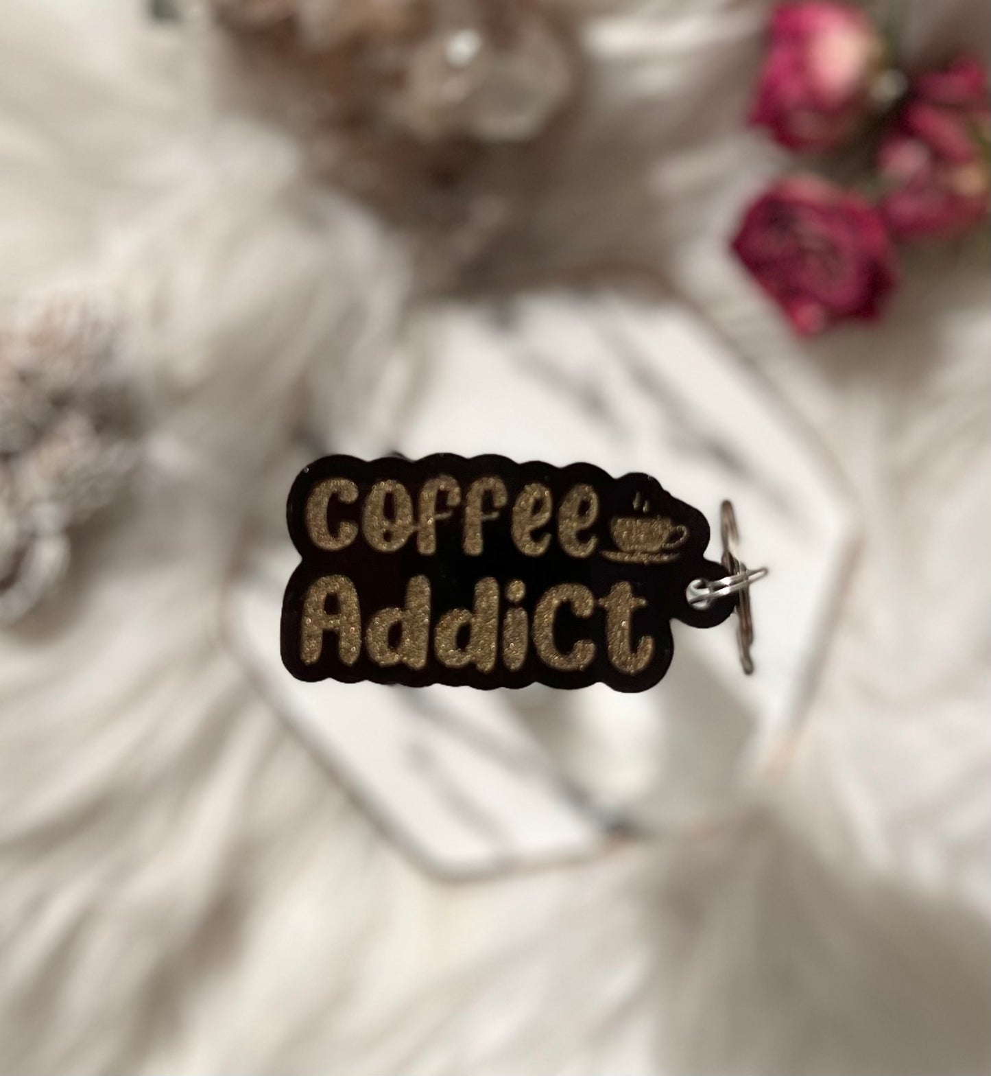 Coffee addict keychains