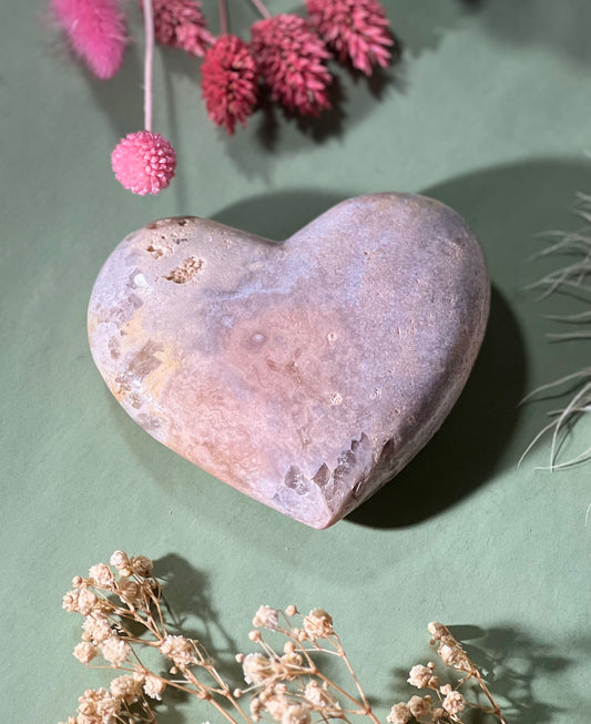 Crystal Pink amethyst heart shape 135809