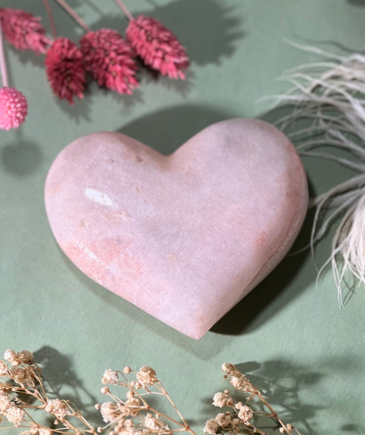 Crystal Pink amethyst heart shape 135803