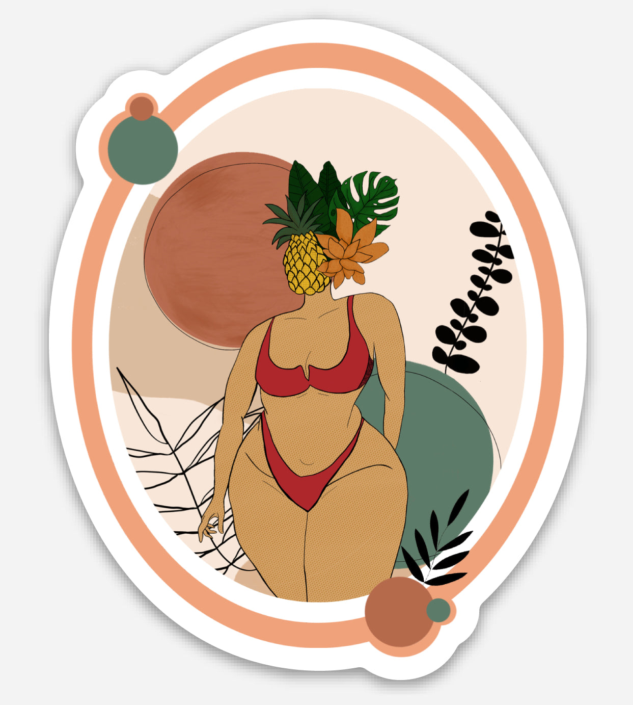 Boho babe print and sticker