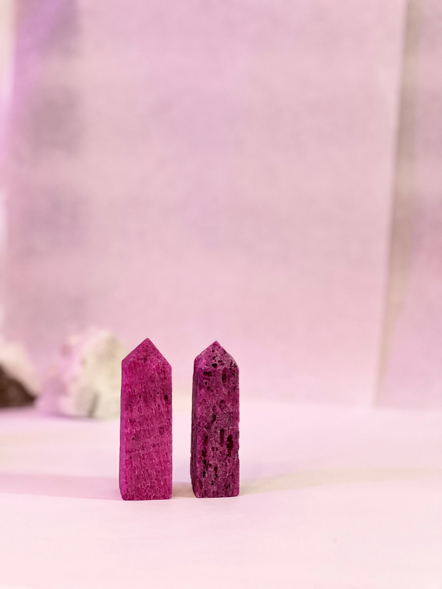 Assorted crystal towers