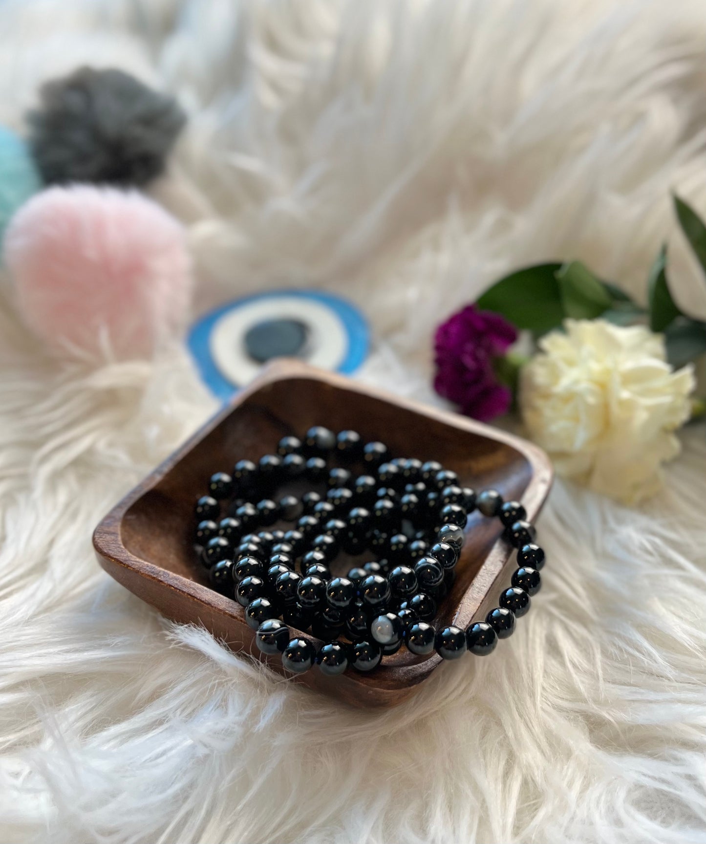 Black agate bracelet