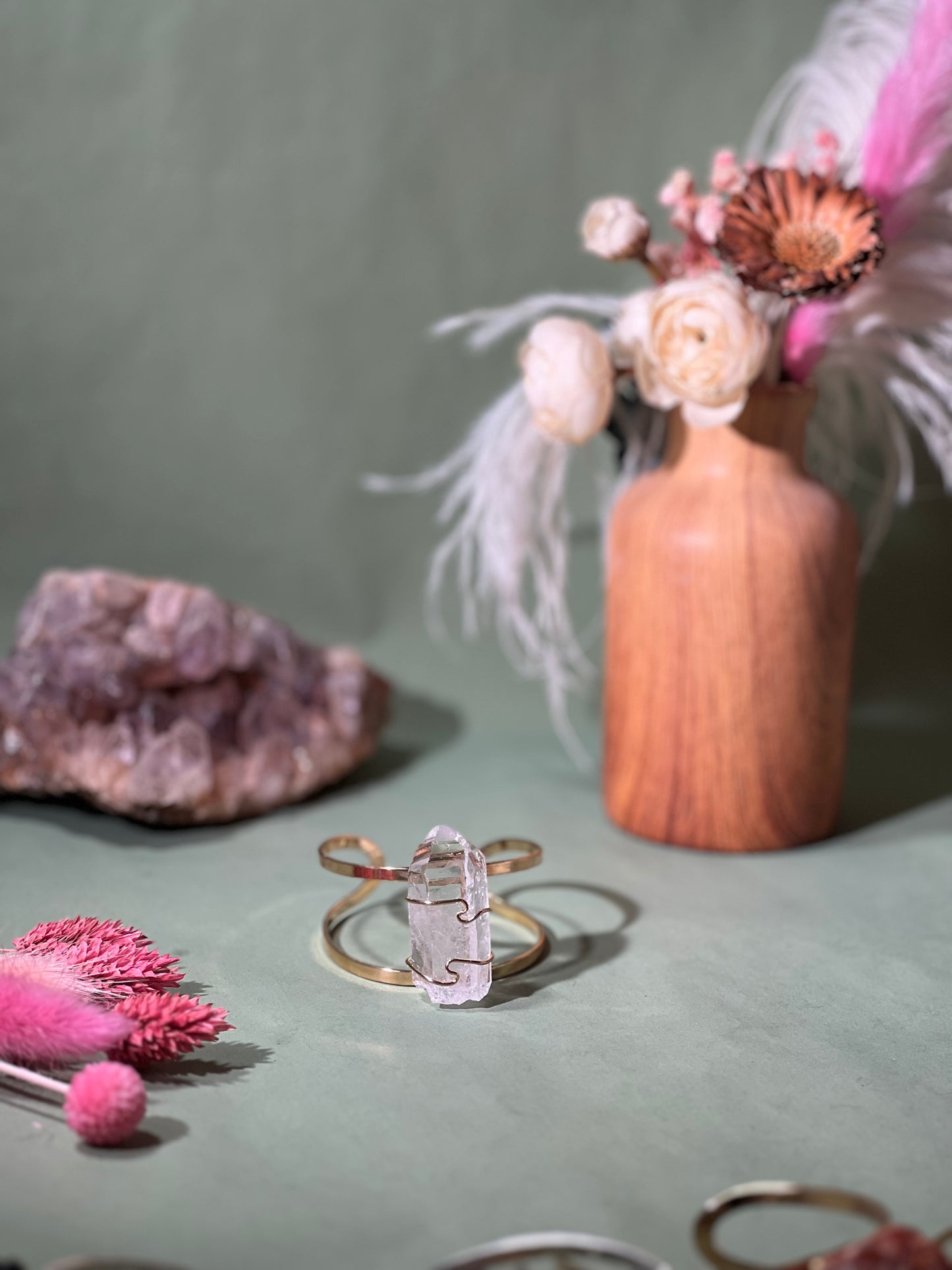 Clear quartz bracelet